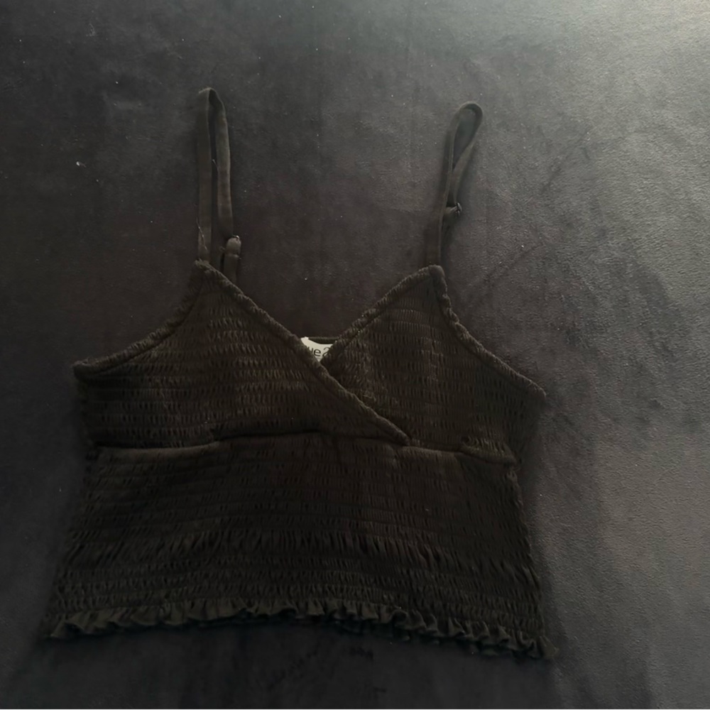 Rue21 Black Ribbed Top
